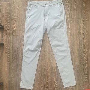 Lululemon warpstreme commission pants 32x34 (slim) silver drop gray